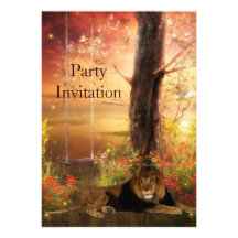 Lion d'invitation à l'oscillation