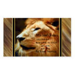 Lion majestueux de Thee Cartes De Visite Personnelles