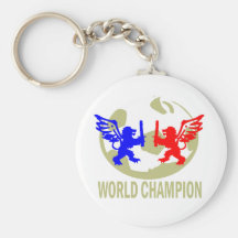 LIONS DE CHAMPION DU MONDE DU FOOTBALL PORTE-CLEFS