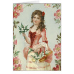 Lis de la jeune fille de Vally Carte De Vœux
