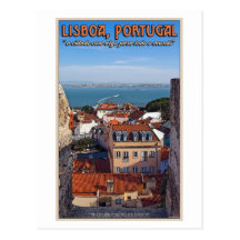 Lisbonne - bateau sur le Tejo Carte Postale