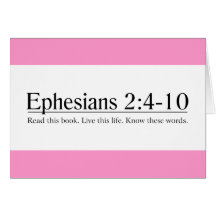 Lisez le 2:4 d'Ephesians de bible - 10 Carte De Vœux