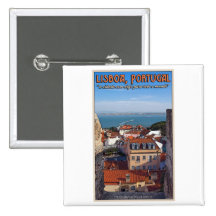 Lissabon - Boot op Tejo Speldbuttons