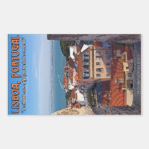 Lissabon - Boot op Tejo Stickers