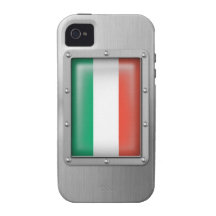 L'Italie en acier inoxydable Coque Case-Mate iPhone 4