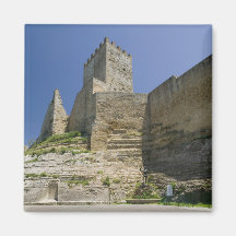 L'Italie, Sicile, Enna, Calascibetta, Di de Castel Aimant