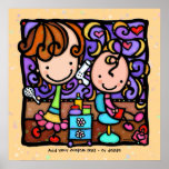 LittleGirlie aime son art fait sur commande BRONZA Affiches