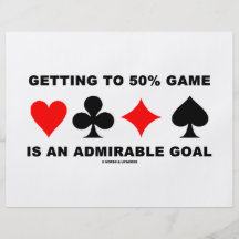 L'obtention au jeu de 50% est un but excellent prospectus