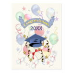 L'obtention du diplôme monte en ballon 2013 carte postale