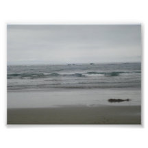 L'océan pacifique gris photo sur toile