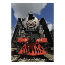Locomotive, locomotive à vapeur soviétique P36-000 Invitations Personnalisées