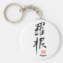 Logan - kanji Keychain nommé Porte-clef