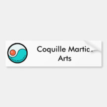 logo, arts martiaux de Coquille Adhésif Pour Voiture