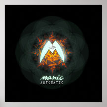 Logo automatique maniaque poster