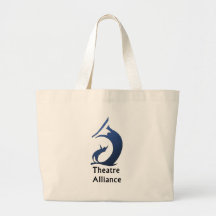 Logo bleu sac de toile