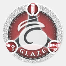 Logo créatif de héros de lustre adhésifs