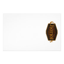 Logo de chars stationnaire papier à lettre personnalisable