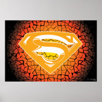Logo de craquement de Superman Affiche