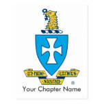 Logo de crête de Chi de sigma Cartes Postales