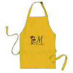 Logo de destination de palmier de do-it-yourself tablier