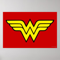 Logo de femme de merveille posters