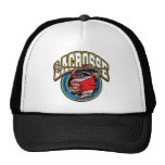 Logo de la lacrosse des hommes casquette de camionneur
