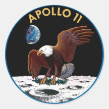 Logo de la NASA Apollo 11 Adhésifs Ronds