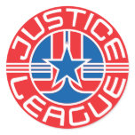 Logo de ligue de justice autocollants
