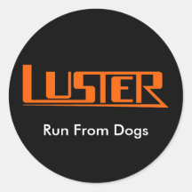 Logo de LUSTRE - orange Adhésif Rond