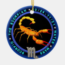 logo de zodiaque de Scorpion de valxart.com Décoration Pour Sapin De Noël