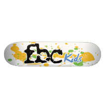 Logo d'éclaboussure d'enfants de FBC Skateboards Personnalisés