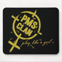 Logo d'or de PMS Mousepad- Tapis De Souris
