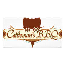 Logo du BBQ du vacher Cartes De Vœux Avec Photo