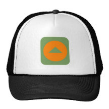 Logo élevé d'endroits avec la triangle de cercle e casquettes