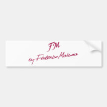 logo [FM PAR FEDERICO MAHORA] Adhésif Pour Voiture