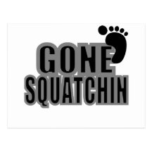 Logo noir et gris de Squatchin allé Cartes Postales