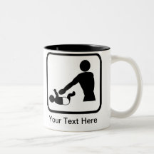 Logo personnalisable de changement de bébé pour un mugs à café