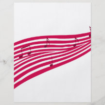 Logo rayé de musique de boulevard de framboise prospectus avec motif