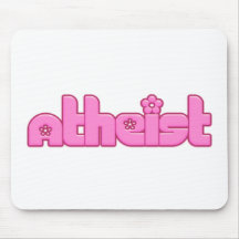 Logo rose athée tapis de souris