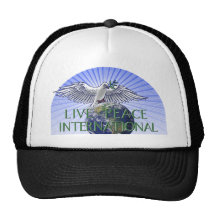 Logo vivant d'International de paix Casquettes