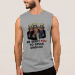 L'Oncle Sam I vous veulent parlent le modèle angla T-shirts