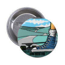 Longboard de bouton badges avec agrafe