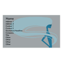 Longs cheveux - affaires cartes de visite personnelles