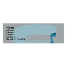 Longs cheveux - maigres cartes de visite personnelles