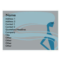 Longs cheveux - potelés cartes de visite professionnelles