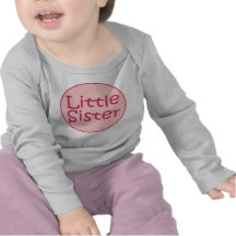 Longue douille de petite soeur t-shirts
