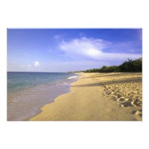 Longue plage de baie de Baie Longue, St Martin, Photo D’art