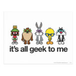 Looney stemt Nerds - Al Geek briefkaarten