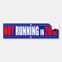 Lopend niet in de Sticker van de Bumper van 2012 Bumperstickers