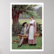 Lord van Burleigh, Tennyson, 1919 (olie op canva Afdruk